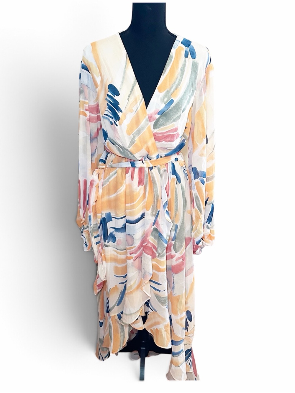 Fashion nova midi abstract dress